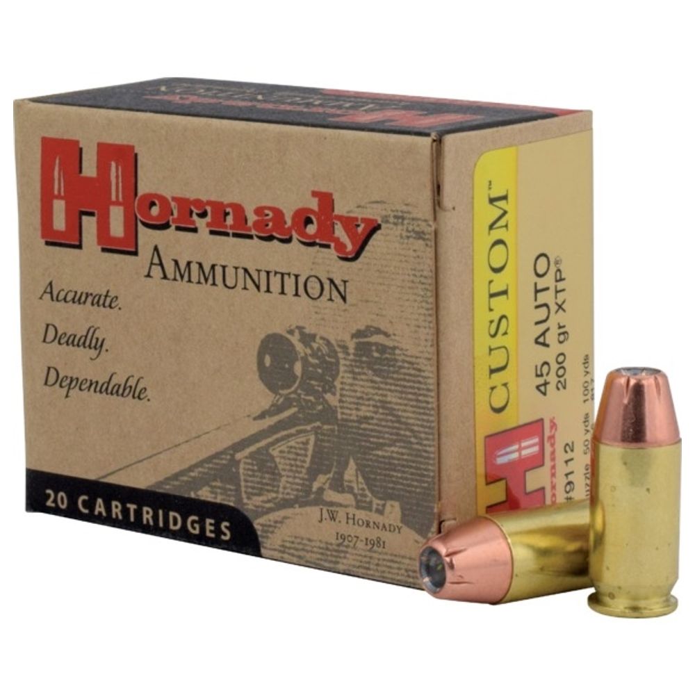 Hornady .45 ACP Ammunition 20 Rounds XTP HP 200 Grains - DEGuns