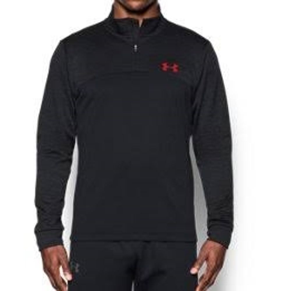 under armour red quarter zip