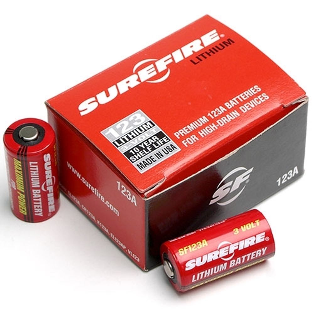 Surefire 123a Lithium Batteries Box Of 12 Deguns