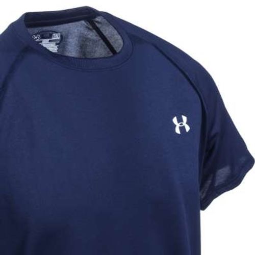 Navy Blue UA Tech Short-Sleeve Shirt 