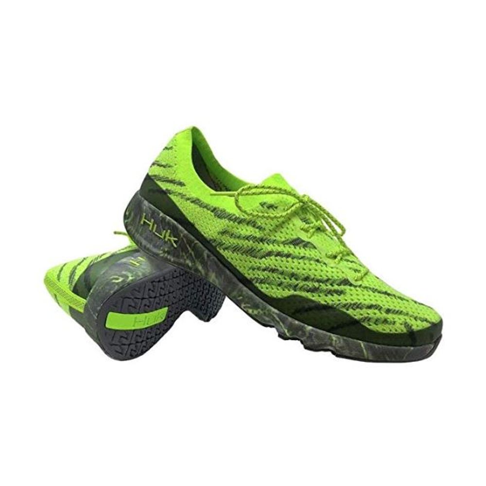 neon green track spikes